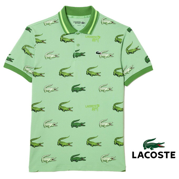 ラコステ ラコステ(LACOSTE) ウルトラドライ総柄ゴルフポロシャツ