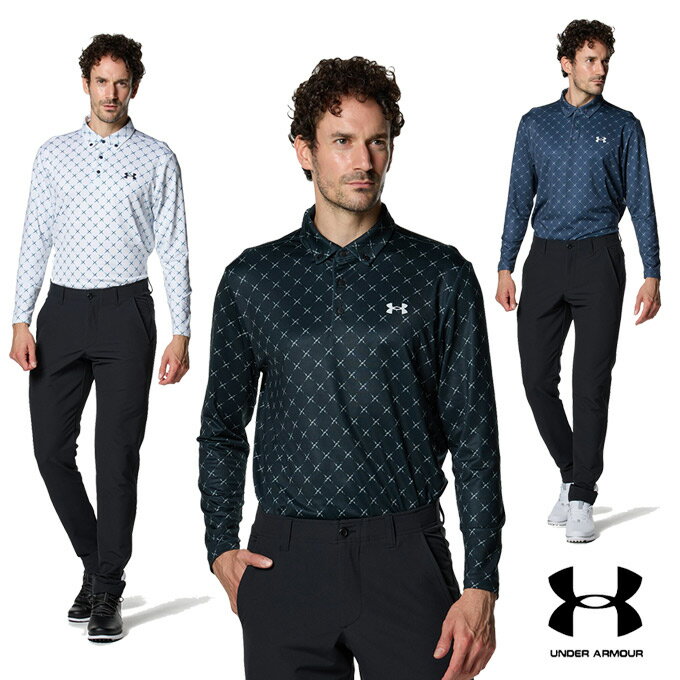 UNDER ARMOUR(アンダーアーマー) GOLF UAプレイオフ デュース 長袖ポロ　1381280