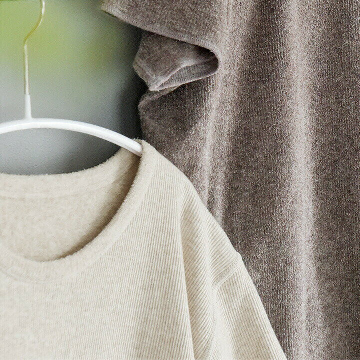 リラックスウェア レディース パイル トップス レディース ルームウェア 半袖 レディース 肌触りの良いパイル素材 リバーシブルで着られる リラックストップス/...