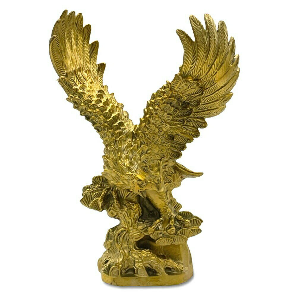 置物 鷹 鷲 タカ ワシ 真鍮 風水 イーグル ブロンズ ゴールド 猛禽類 アイテム 神 パワースポット 開運..