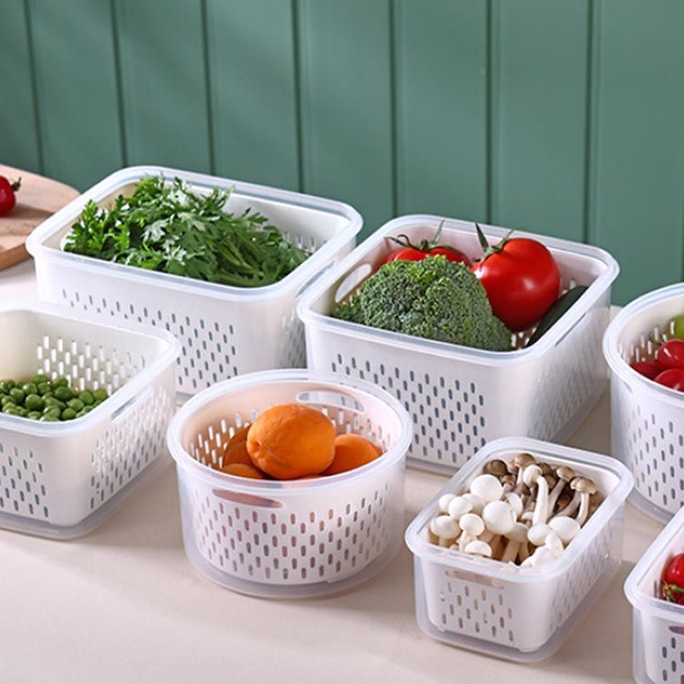 保存容器 蓋付き 水切り 食品 密封 生姜 保存容器 果物 付き ニンニク 収納ボックス 玉ねぎ フルーツ ..