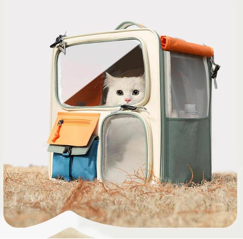 ペット リュック 猫 犬 キャリー リュック ペットキャリー リュック キャスター付き バッグ 携帯に便利..