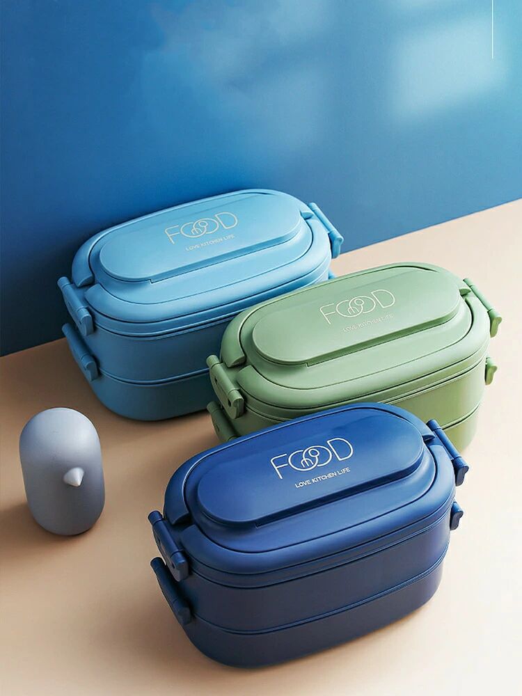 ランチボックス 弁当箱 2段 保温 大容量 大きい 1550ml 汁漏れ防止 仕切付き 食洗機 電子レンジ対応 大人用 学生用 高校生 男の子 女の子 子供用 新生活応援