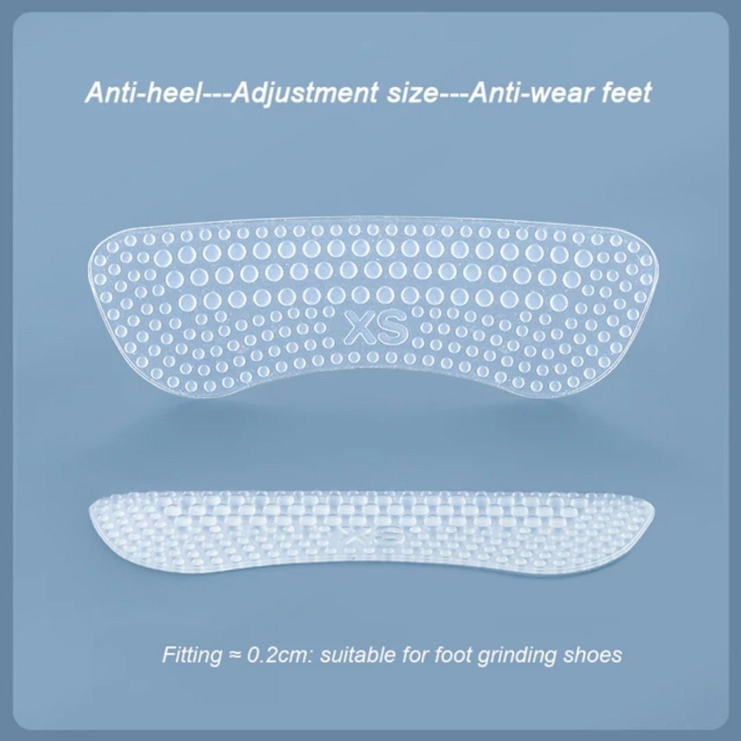 新生活 気楽 かかとパッド シリコン クリアタイプ 3ペア (6個) 靴 パッド かかと 踵 保護 調整 かかとパッド インソール ヒール負担 軽減 女性用 メ...