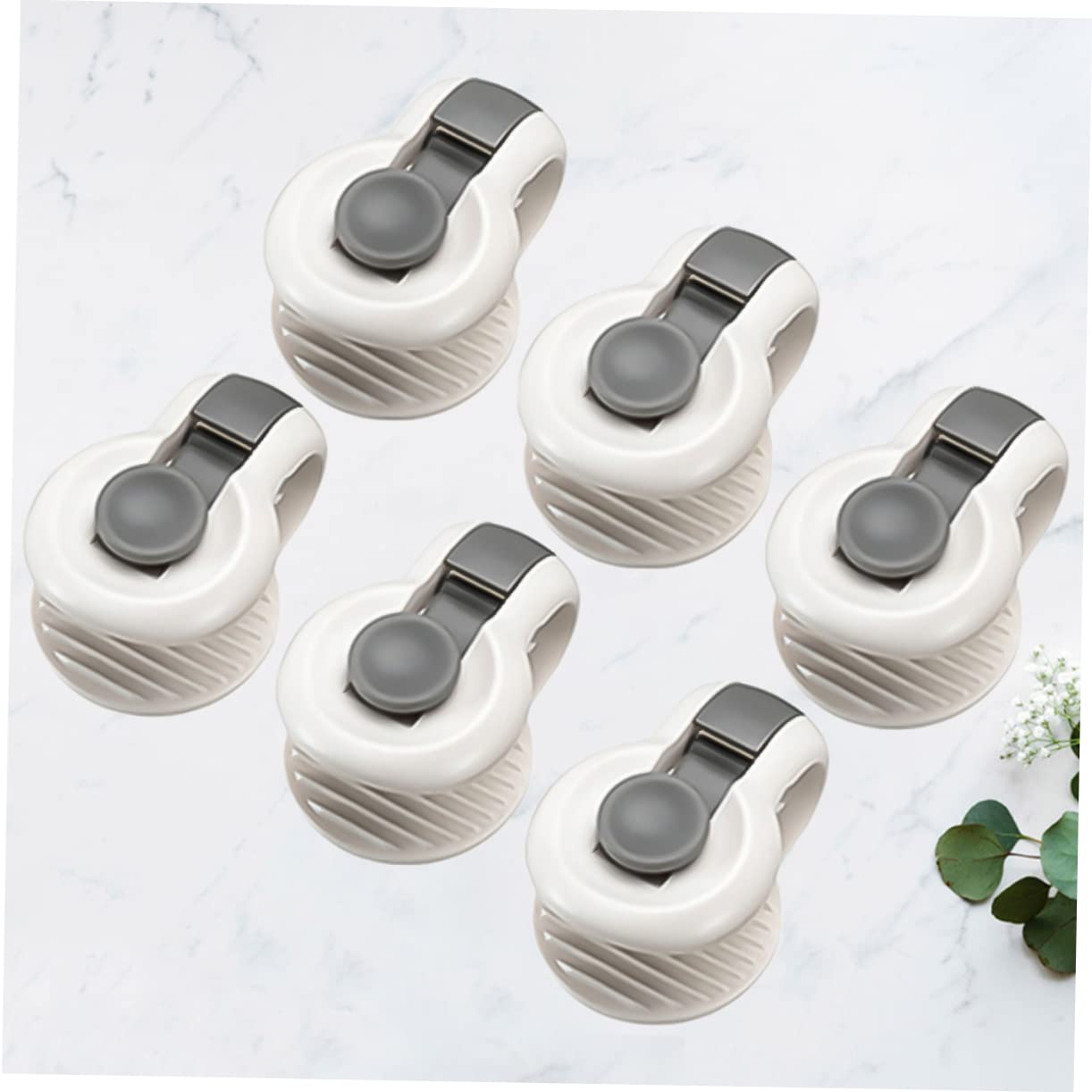 6個 滑り止めクリップ マットレスカバーホルダー ベッド布団ホルダー インサイドベッドクリップ ベッドコーナーサスペンダー 滑り止め掛け布団フィクサー キルトクリップ Grey