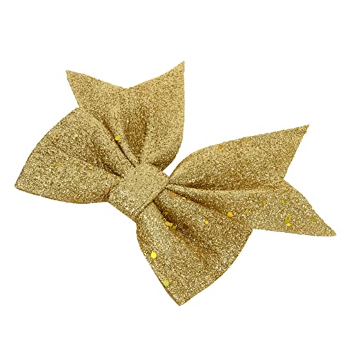 シックなゴールドダストクリスマスリボン4個セット 装飾用 クリスマスツリーホームデコレーション用リ..