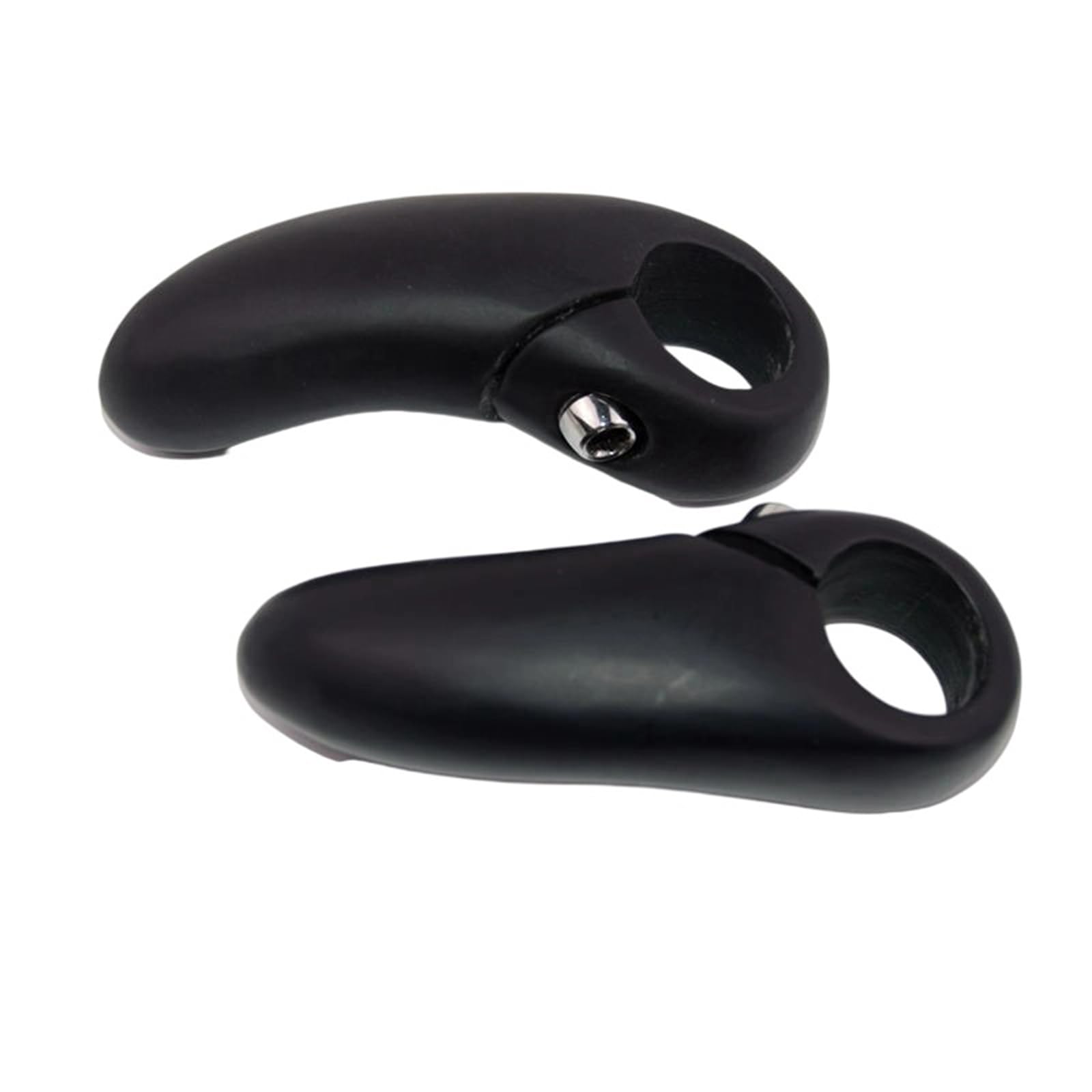 軽量カーボンファイバー自転車ハンドルバーエンドnonslip自転車のバイスハンドルスモール補助サイクリ..