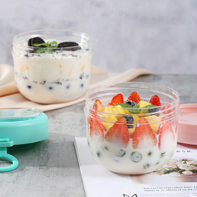 フルーツケース サラダケース ランチボックス 弁当箱 サラダカップ 朝食カップ ヨーグルトポット PC製 ..