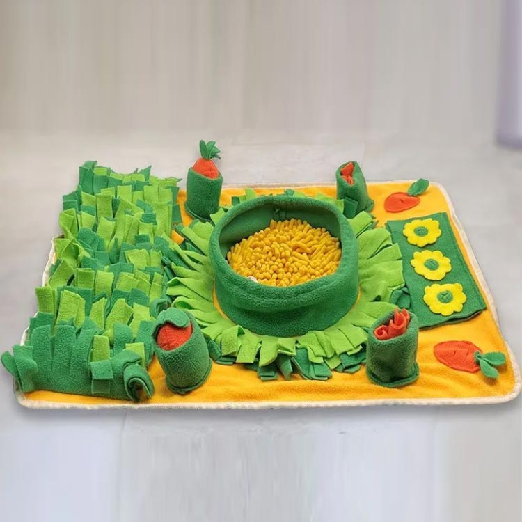 給餌飼育 分離不安対策 ペット用品 ノーズワークマット ペットおもちゃ 犬猫兼用 カラフル 食いちぎる対策 分離不安