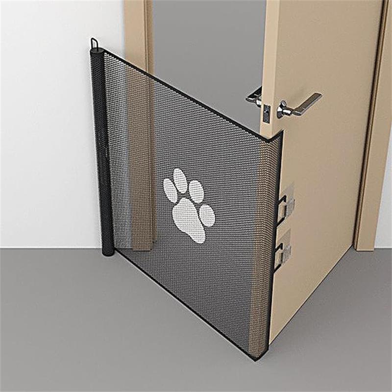 ベビーゲート ロール式 メッシュ布式ドア柵 ドア・階段用ベビーゲート テープ付き 巻き取り式 ペットフ..