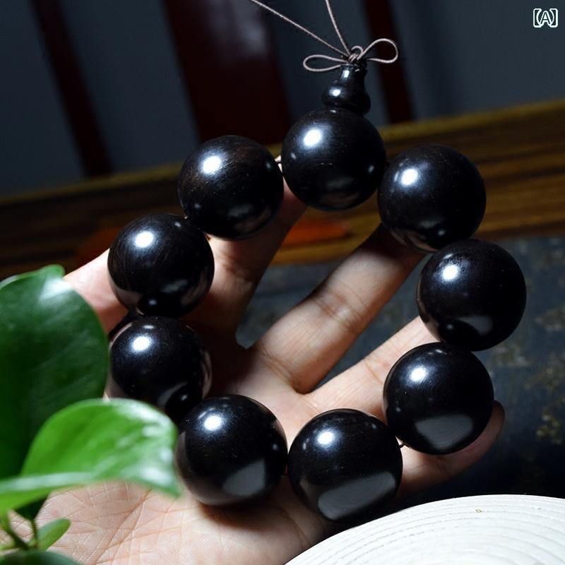 数珠 ブレスレット レディース メンズ ペア お守り 木 腕輪 アクセサリー 小物 黒檀 白 紫 念珠 エボニー サンダル ローズウッド 大玉 ビーズ 仏具 仏教 エスニック レトロ シンプル おしゃれ プレゼント