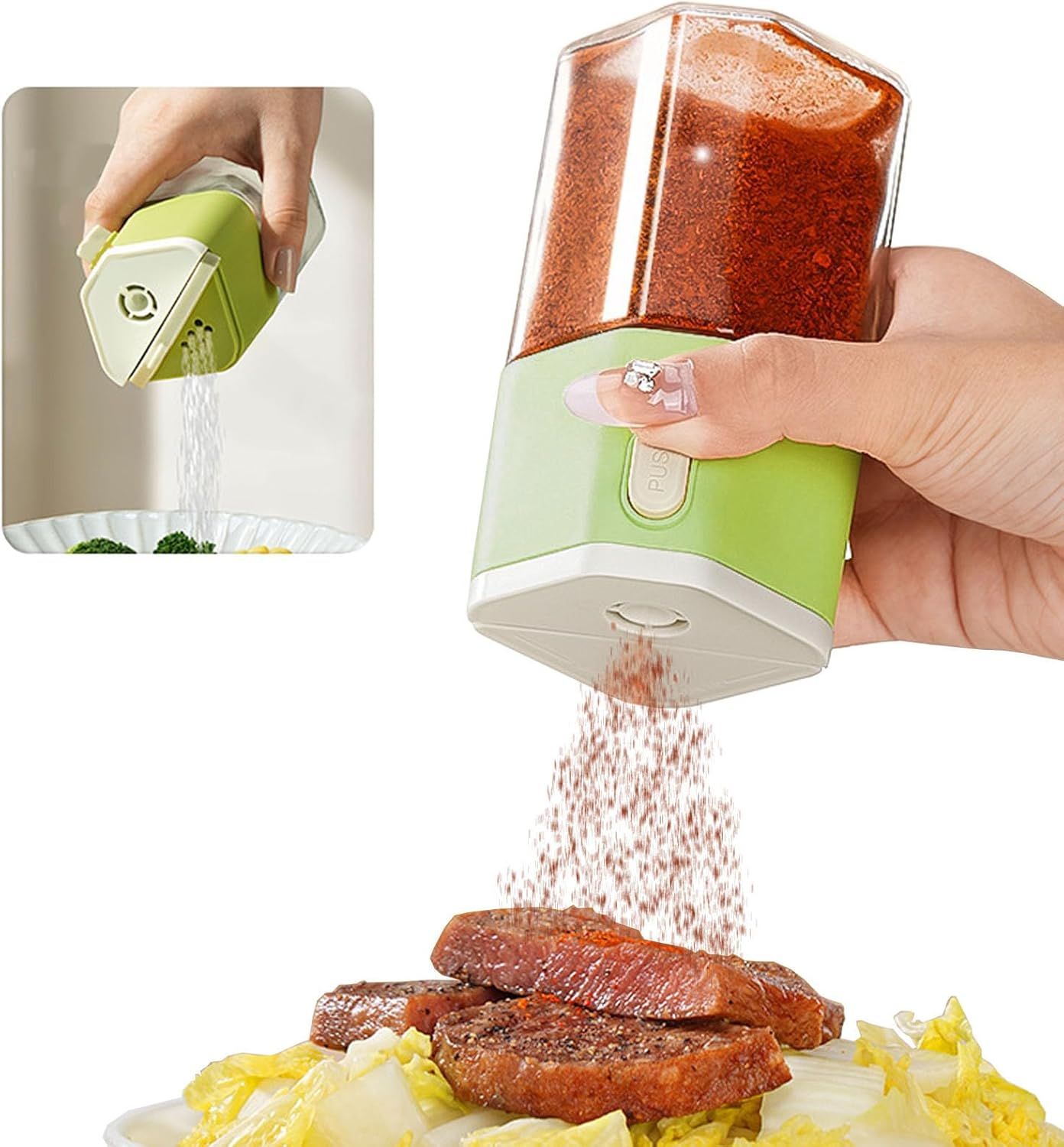 調味料入れ おしゃれ スパイスボトル 2Way 定量 調味料ポット 砂糖 塩 容器 塩入れ 200ml 砂糖入れ 調..