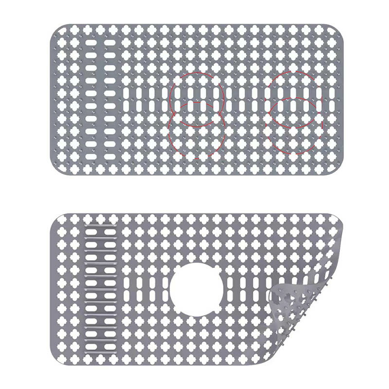 シリコンマット シンクマット シンク保護マット シリコン 断熱マット 水切りマット 滑り止め 柔らかい..