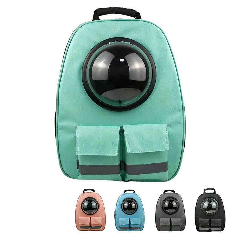 ペットキャリー ペットリュック 宇宙船カプセル ネコ 手提げ 猫犬兼用 小型犬 猫 リュックサック 透明 ..