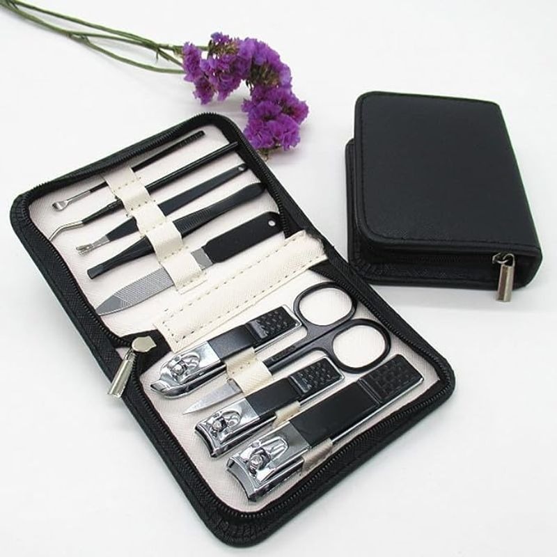 爪切りセット ネイルケアセット 爪切り ネイルケアツールセット 9点フルキット ステンレス製 多機能 爪..