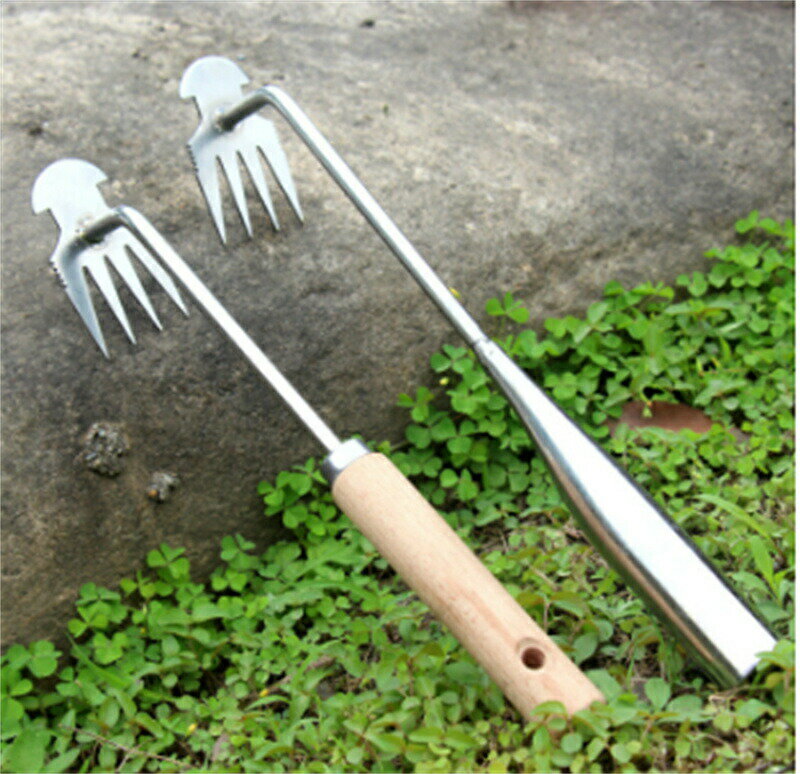 草取り 道具 根こそぎ 草取り器 便利 グッズ 草抜き 草刈り 根こそぎ 除草ツール くわ 芝生 庭 片手鍬 ..