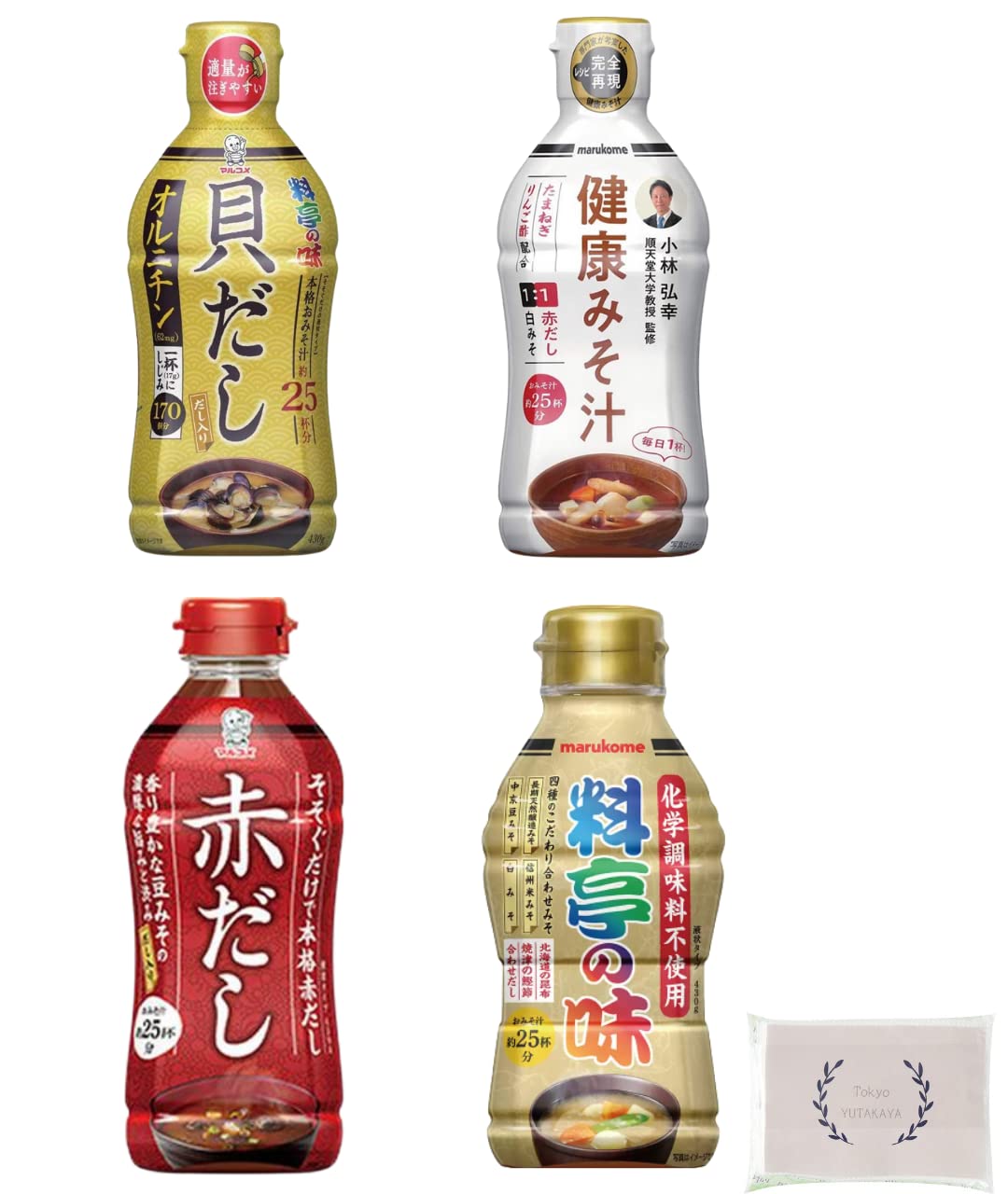 マルコメ 液みそ 4種セット (健康みそ汁、料亭の味 四種合