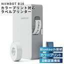 【本日マラソン最終日/店内最大65％OFF】ラベルライター カラー印刷 カラープリント ラベルプリンター ラベルメーカー 本体 NIIMBOT B18 スマホ対応 Bluetooth レトロ コンパクト 小型 家庭用 業務用 iOS Android 自動認識 12-15mm USB 簡単 送料無料 プレゼント