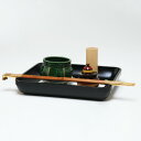 【茶道具 / 莨盆 (たばこ盆) 】 行李蓋 (こうりぶた) 莨盆 一閑塗 黒 宗旦好写 中村宗悦 作 (化粧箱)