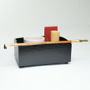 【茶道具 / 莨盆 (たばこ盆) 】 櫛型莨盆セット 一閑塗