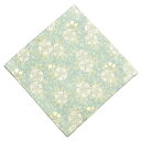 ● 中川政七商店 正絹 花襷に八重桜 青 【05号】【茶道具 / 古帛紗・古袱紗】【ゆうパケット対応】