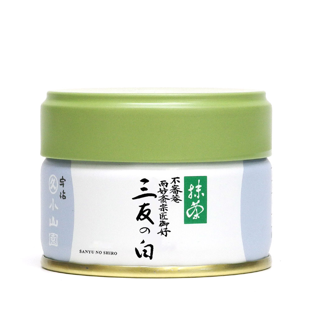 【丸久小山園/抹茶】【而妙斎御好】抹茶/三友の白(さんゆうのしろ)20g缶入【表千家】【茶道】【薄茶】【粉末】【Matcha】【Japanese Green Tea】【powder】【抹茶粉末】【Marukyu Koyamaen】