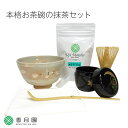 【茶道セット】 本格お茶碗の抹茶セット 宇治抹茶50g付 選べる9か国語パンフレット