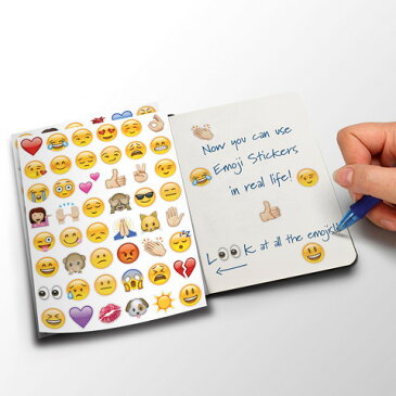 ステッカー アメリカン キャラクター iPhone 絵文字 Emoji Stickers 6シート 288emoji 愛着 可愛い 人気 ステッカー シール 帳 ステッカー ブック 手帳 はがし 手帳専用 ステッカー シール ステッカー