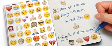 ステッカー アメリカン キャラクター iPhone 絵文字 Emoji Stickers 6シート 288emoji 愛着 可愛い 人気 ステッカー シール 帳 ステッカー ブック 手帳 はがし 手帳専用 ステッカー シール ステッカー