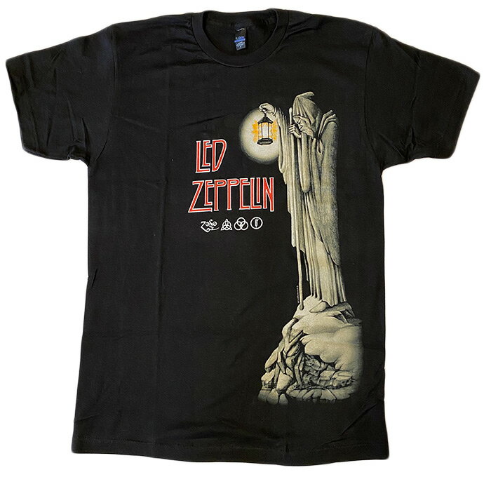 楽天Revivals GalleryバンドTシャツ Led Zeppelin レッド・ツェッペリン HERMIT ブラック バンドT Tシャツ 送料無料