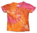 タイダイ TIE DYE Tシャツ RABBIT SKINS オレンジ