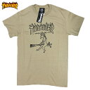 THRASHER スラッシャー ベージュ 半袖 Tシャツ 新作