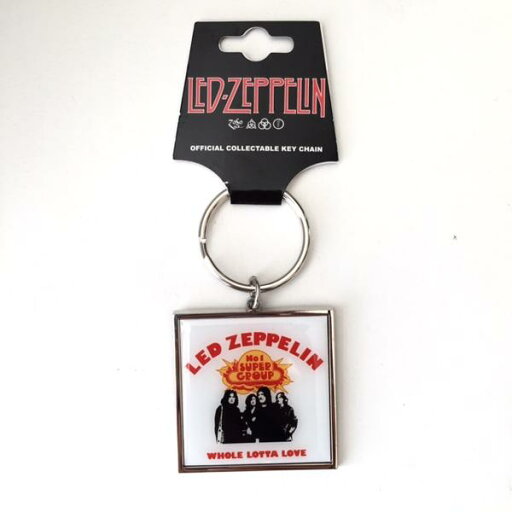 Led Zeppelin レッド・ツェッペリン WHOLE LOTTA LOVE スクエア キーホルダー 限定品 Led Zeppelin レッド・ツェッペリン WHOLE LOTTA LOVE スクエア キーホルダー 限定品
