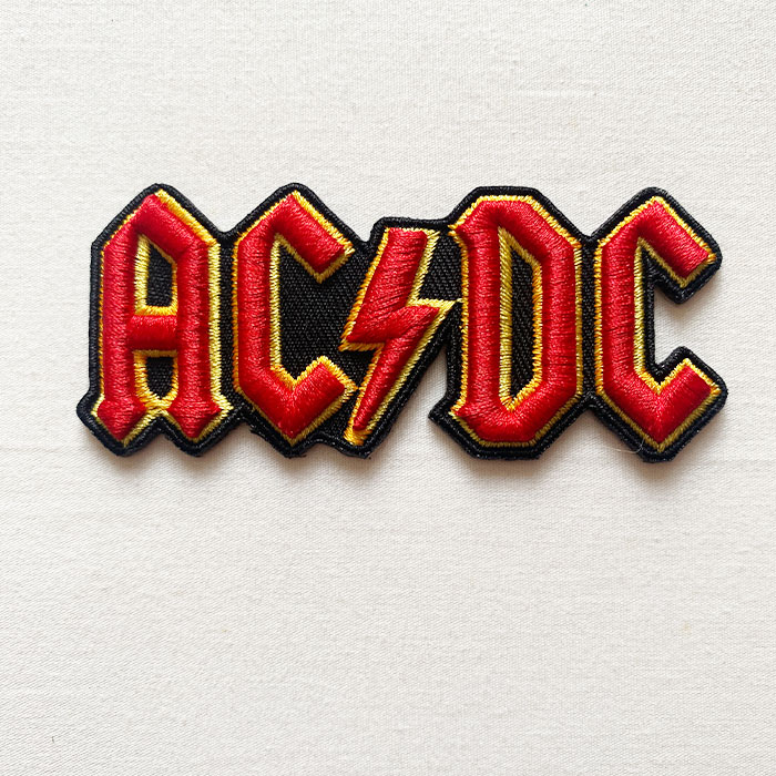 ワッペン パッチ AC/DC エーシー・ディーシー 3D ロゴ ロック バンド ワッペン 送料無料 正規品 大人向..