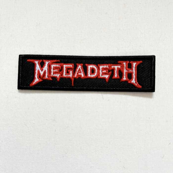 ワッペン パッチ MEGADEATH メガデス ハードコア ロゴ ロック バンド ワッペン 送料無料 大人向け アイロン