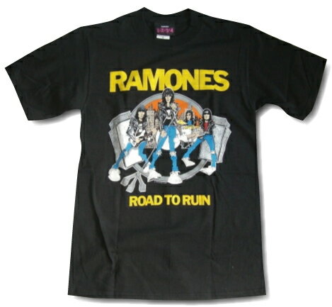 ロックTシャツ バンドTシャツ RAMONES ラモーンズ　プリントTシャツ　限定Tシャツ 半袖Tシャツ クルーネックTシャツ ROCK メンズ ユニセックス 