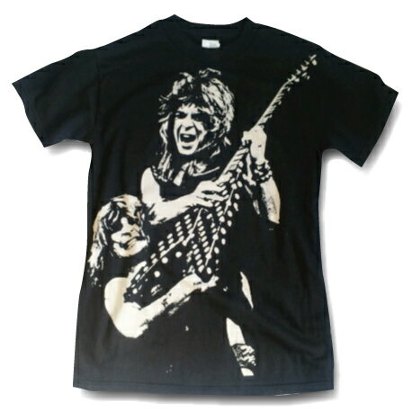 オジー・オズボーンとランディーのライヴシーンがプリントTシャツ ROCK 限定Tシャツ MENS メンズ ユニセックス 【ロックTシャツ★バンドTシャツ】【ロックTシャツ★バンドTシャツ】 【Ozzy Osbourne & Randy Rhoards】 ライヴ　 プリントTシャツ　限定Tシャツ 半袖Tシャツ クルーネックTシャツ ROCK メンズTシャツ