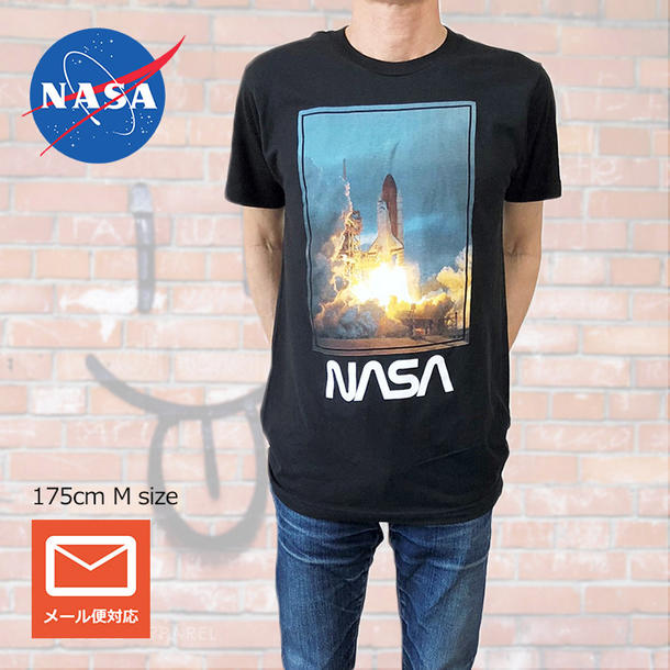 【NASA】NASA Tシャツ スペースシャトル 打ち上げ Tシャツ　限定Tシャツ 半袖Tシャツ ロゴTシャツ ROCK メンズTシャツ
