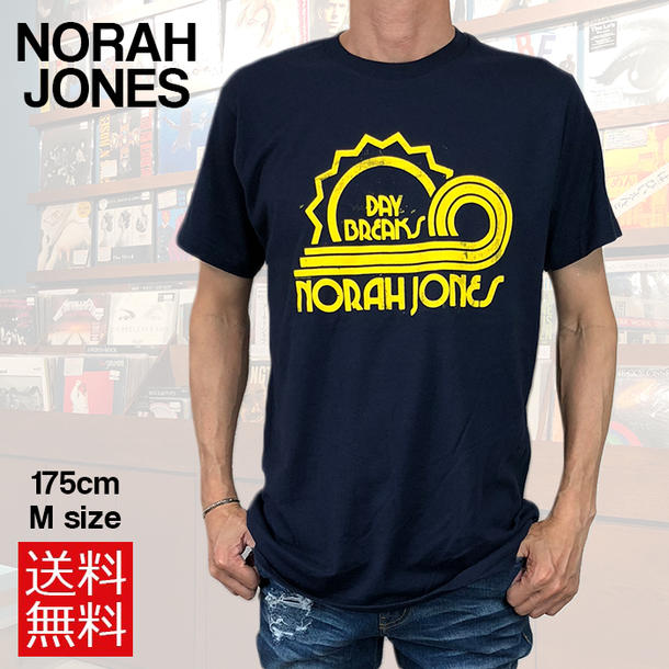 NORAH JONES ノラ・ジョーンズ Tシャツ DAY BREAKS ネイビー ROCK メンズ レディース バンドT 正規品 ロックTシャツ バンドTシャツ