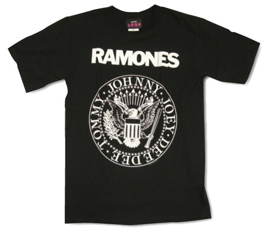  ラモーンズ SEAL MARKEY プリントTシャツ　限定Tシャツ 半袖Tシャツ クルーネックTシャツ ROCK メンズ ユニセックス　ブラック　Tシャツ