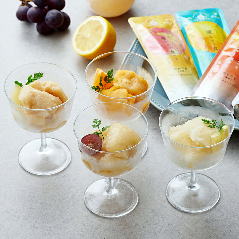 たばき ギフト館のホシフルーツ　フルーツパーラーの凍らせて食べるシャーベット　彩果しずく　4袋 HFW-03F (-96033-01-) (t3) | 内祝い ギフト 出産内祝い 引き出物 結婚内祝い 快気祝い お返し 志｜アングル2