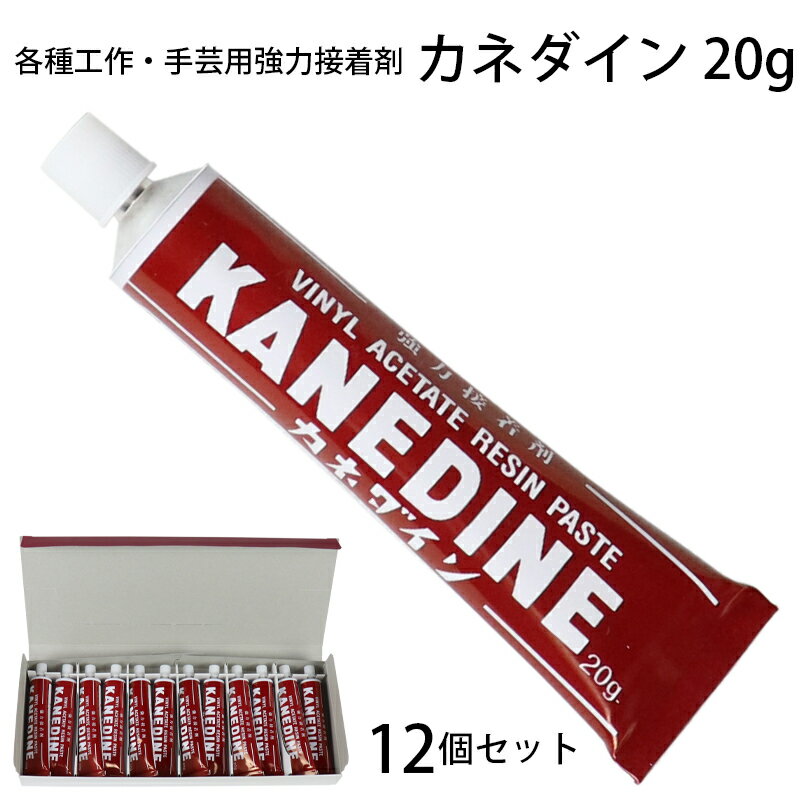 カネダイン 20g 12個セット 強力接着剤 (t01) 送料無料 メール便 KANEDINE ボンド 手芸 工作 鐘工業 ダース