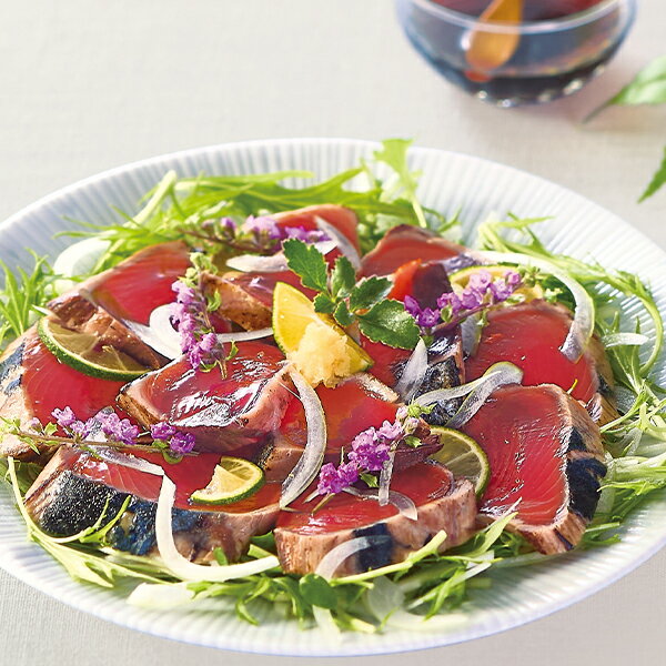 (産地直送・送料無料) お歳暮 ギフト 鹿児島県枕崎港 炭焼き鰹たたき2節 タレ付きセット (-4545-802-) ..