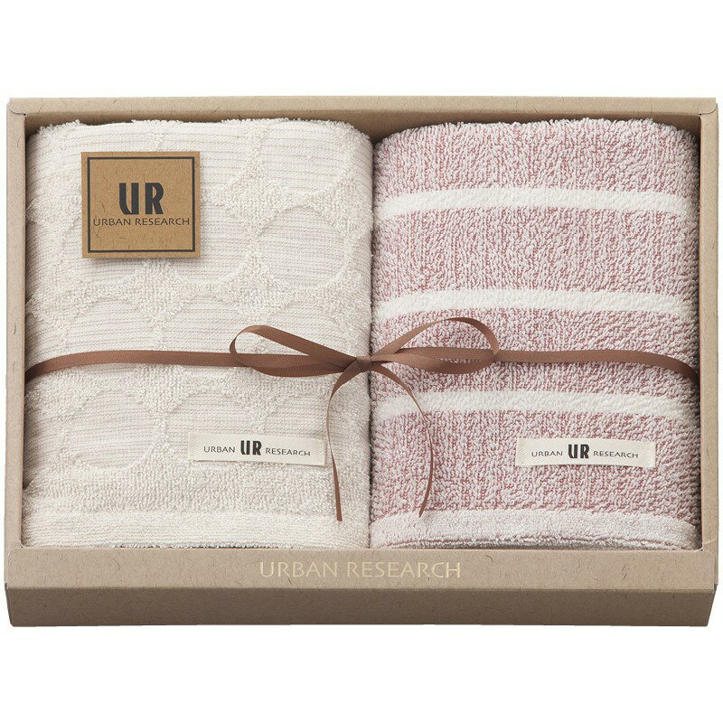 アーバンリサーチ フェイスタオル2P レッド UR2320RD (-C6051-554-) | 内祝い ギフト 出産内祝い 引き..