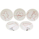 ディズニーキャラクター ラブイズ 小皿5枚揃 3307-02 (個別送料込み価格) (-C6100-524-) | 内祝い ギフト 出産内祝い 引き出物 結婚内...