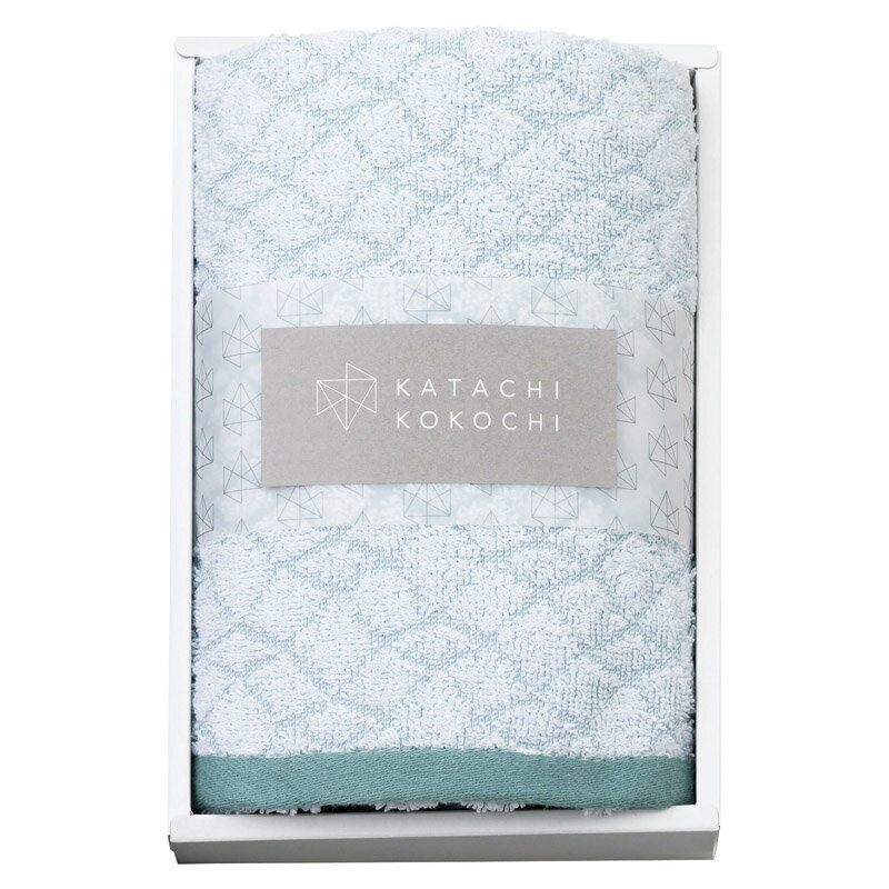 Towel - KATACHI KOKOCHI(カタチココチ) フェイスタオル グリーン K-20503 (-C7063-080-) | 内祝い ギフト 出産内祝い 引き出物 結婚内祝い 快気祝い お返し 志