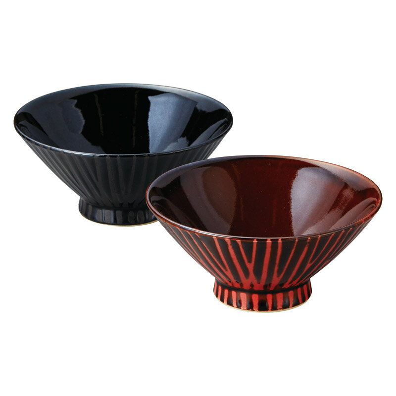 波佐見焼 筋模様 茶碗ペア 25654 (個別送料込み価格) (-C7114-026-) | 内祝い ギフト 出産内祝い 引き出物 結婚内祝い 快気祝い お返し 志