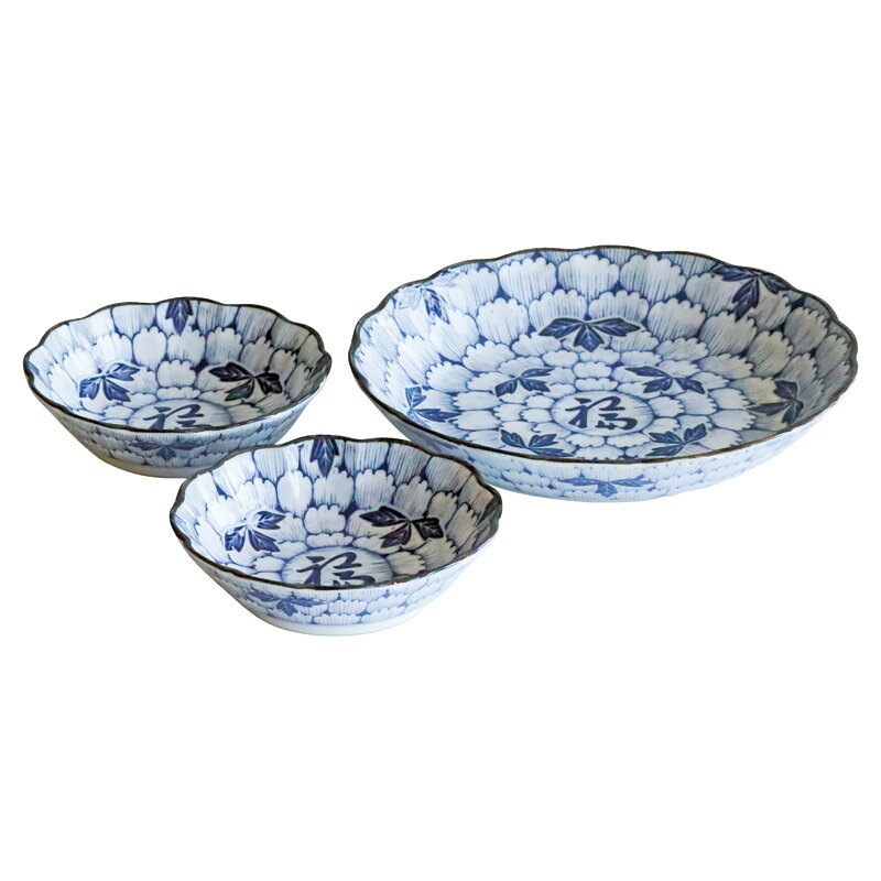 仁峰 花万葉 福取り分け揃 AW88-Y02 (個別送料込み価格) (-C7116-034-) | 