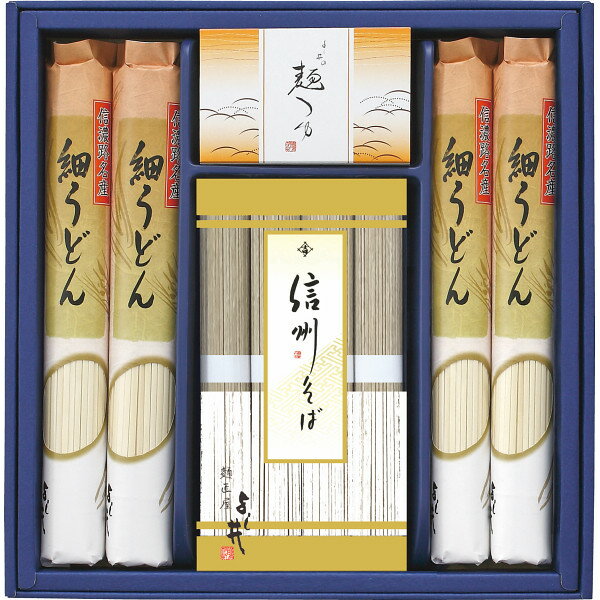 ●商品内容 信州そば80g×4・細うどん120g×4・めんつゆ30ml×2 ●パッケージサイズ：29.2×29×4.2 cm ●賞味期限：製造日より 常温365日 信州は信濃路、黒姫山の麓。豊かな自然に囲まれた地で丁寧に作り上げた、風味豊か...