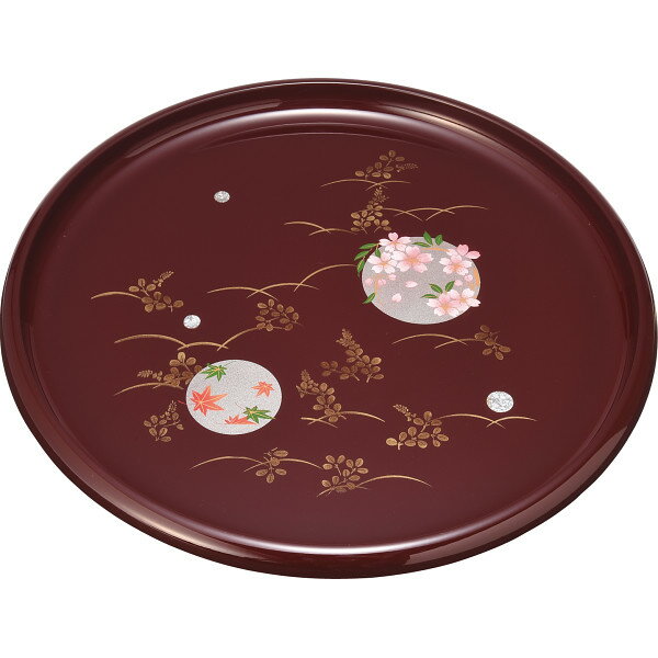 Rakuten - 紀州塗 円華 10寸 信貴丸盆 2.20409e+006 (個別送料込み価格) (-0216-080-) | 内祝い ギフト 出産内祝い 引き出物 結婚内祝い 快気祝い お返し 志